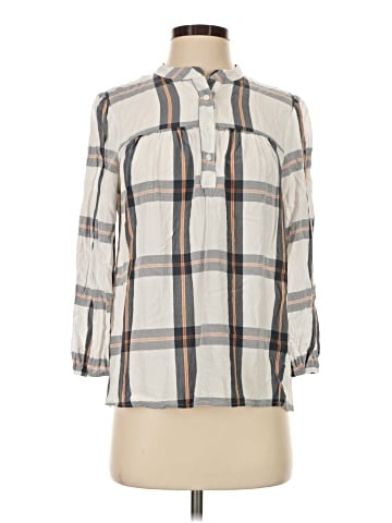 Ann Taylor LOFT Outlet 3/4 Sleeve Button-Down Shirt (view 1)