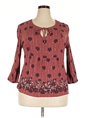 Market and Spruce 3/4 Sleeve Blouse (view 1)