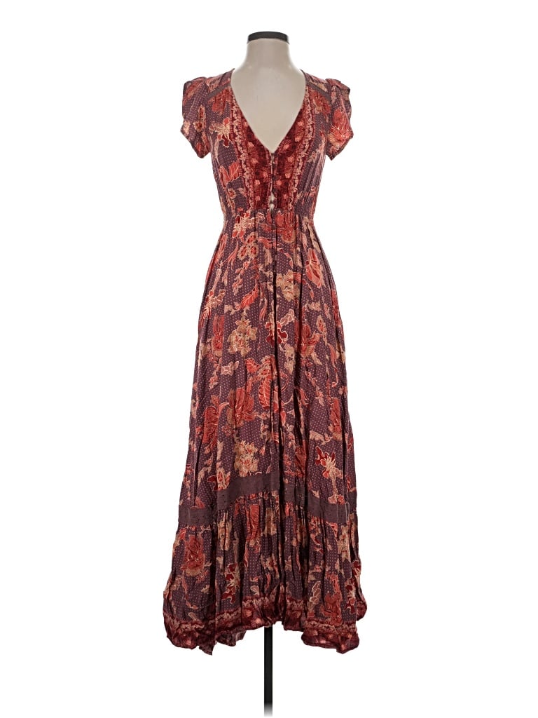 Pre-owned Jaase Casual Dress In Brown