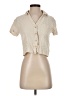 Love Notes Ivory Short Sleeve Blouse Size S - photo 1