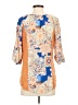 Cato 100% Rayon Orange 3/4 Sleeve Blouse Size S - photo 2