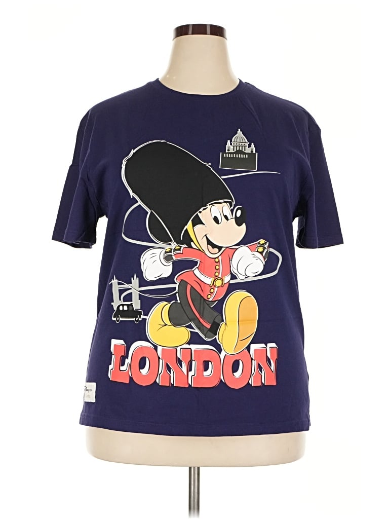 Pre-owned Disney Short Sleeve T-shirt In Blue