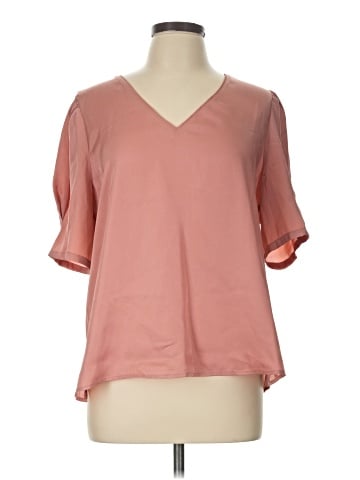 DKNY Short Sleeve Blouse (view 1)