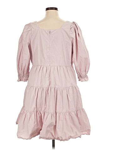 Madewell Plus Poplin Lizzie Babydoll Dress (view 2)