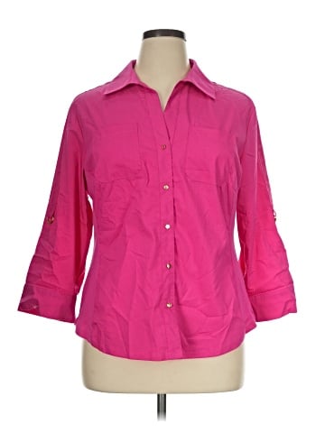 Zac & Rachel 3/4 Sleeve Button-Down Shirt (view 1)