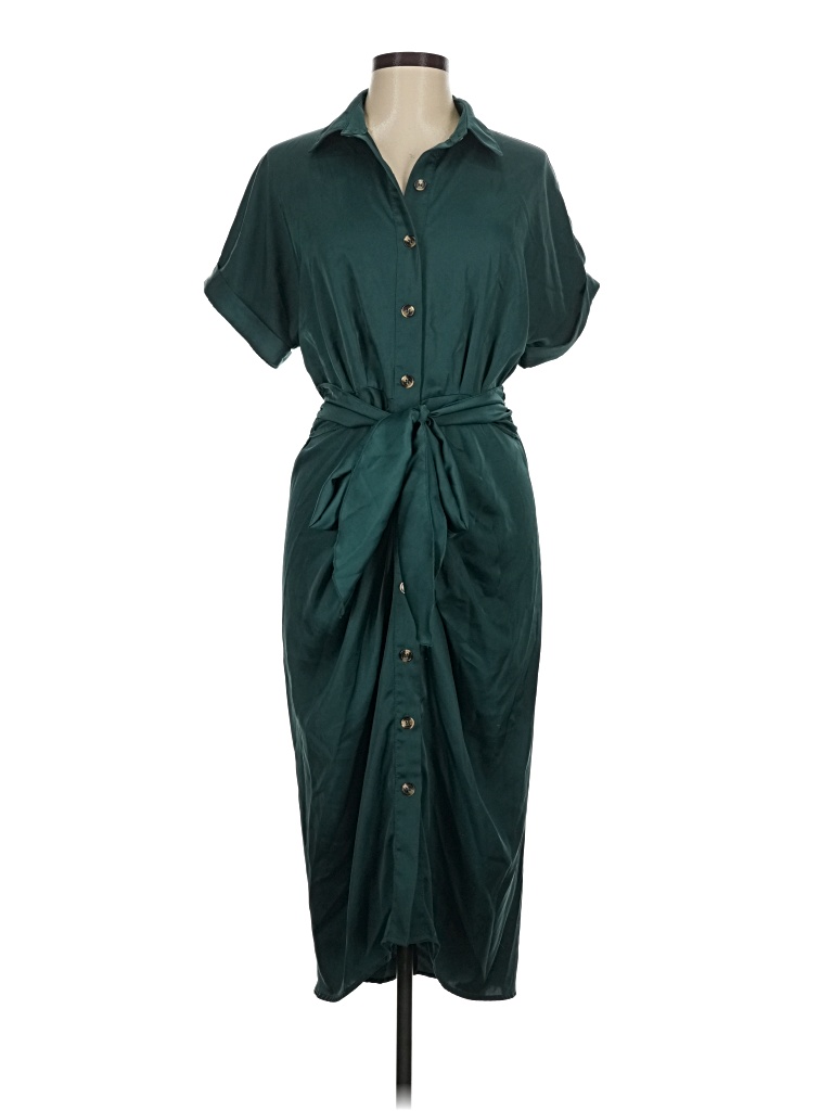 Pre-owned Btfbm Casual Dress In Green