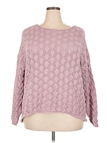 Pink Rose Pullover Sweater (view 1)