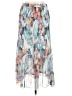 North Style 100% Polyester Print Blue Casual Skirt Size L - photo 1