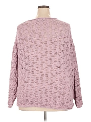 Pink Rose Pullover Sweater (view 2)