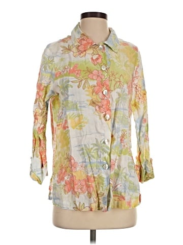Hot Cotton 3/4 Sleeve Blouse (view 1)