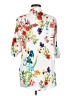 floryday Floral White 3/4 Sleeve Blouse Size M - photo 2