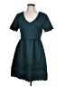 Francesca's Solid Teal Casual Dress Size L - photo 1
