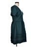 Francesca's Solid Teal Casual Dress Size L - photo 4