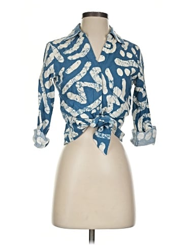 Haute Hippie 3/4 Sleeve Button-Down Shirt (view 1)