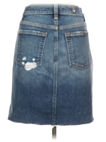 7 For All Mankind Denim Skirt (view 2)