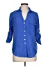 Bebe 100% Polyester Blue 3/4 Sleeve Blouse Size L - photo 1