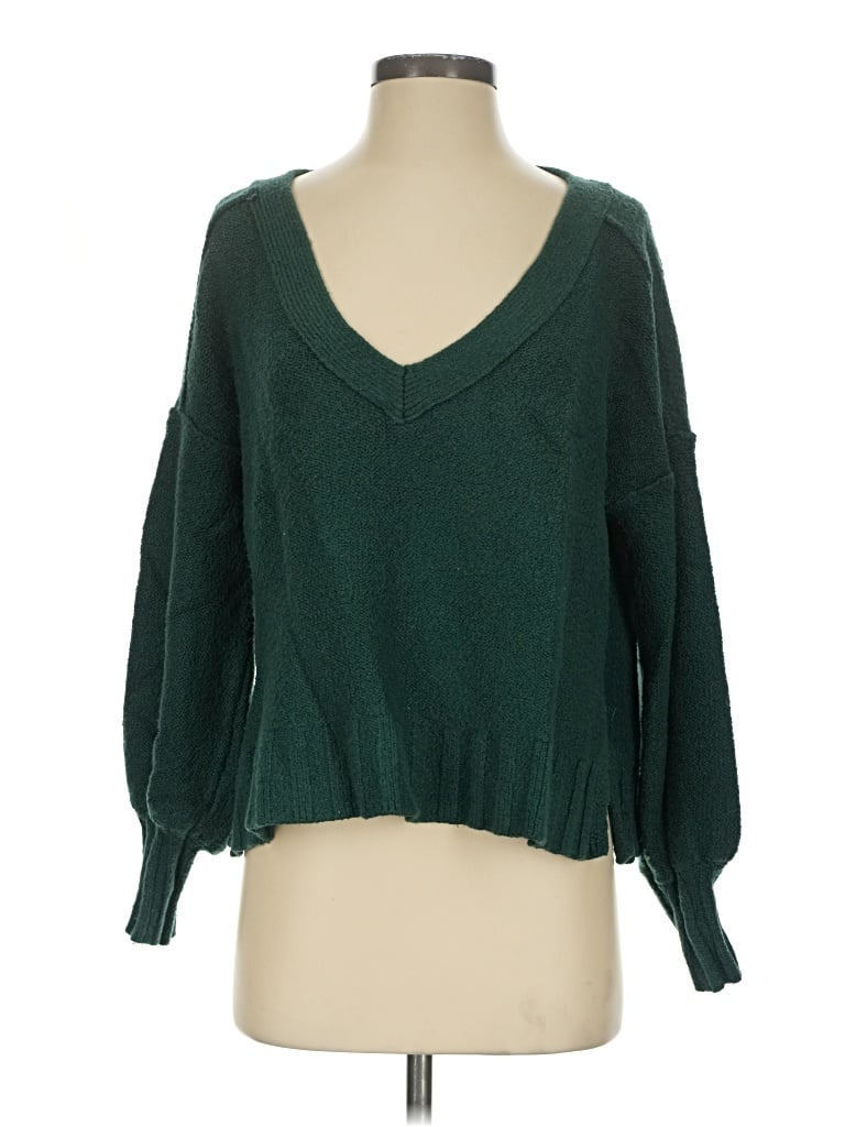 Pre-owned Pilcro Pullover Sweater In Green