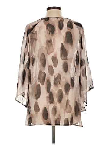 Lavender Brown 3/4 Sleeve Blouse (view 2)