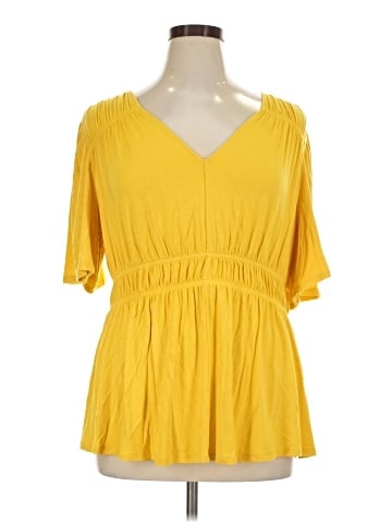Universal Standard Short Sleeve Blouse (view 1)