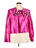 Diana 100% Polyester Metallic Pink Jacket Size 22 - photo 1