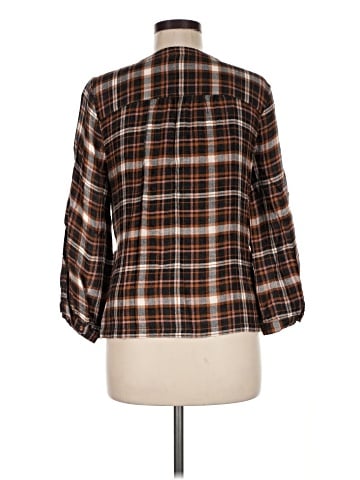 Madewell Plaid Gauze Double-Tie Wrap Top (view 2)