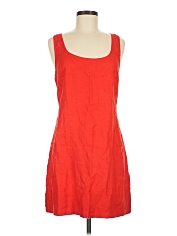 Madewell Cross-Back A-Line Mini Dress in Linen (view 1)