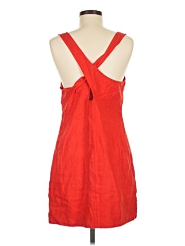 Madewell Cross-Back A-Line Mini Dress in Linen (view 2)