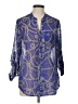 Kut from the Kloth 100% Polyester Blue 3/4 Sleeve Blouse Size L - photo 1