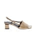 Via Spiga Color Block Tan Ivory Sandals Size 7 1/2 - photo 1