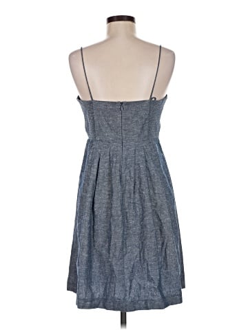 Madewell Chambray Tie-Front Cutout Cami Dress (view 2)