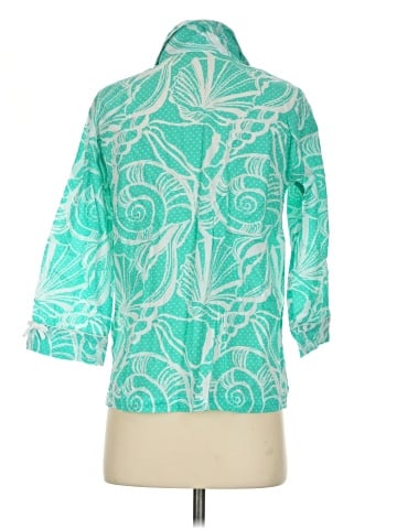 Lilly Pulitzer 3/4 Sleeve Button-Down Shirt (view 2)