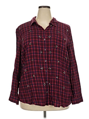 Halogen Long Sleeve Button-Down Shirt (view 1)