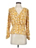 Dynamite 100% Polyester Yellow Long Sleeve Blouse Size S - photo 1