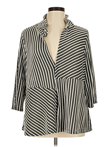 Easywear by Chico's 3/4 Sleeve Blouse (view 1)