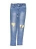 Cat & Jack Hearts Gold Jeans Size 6X - photo 1