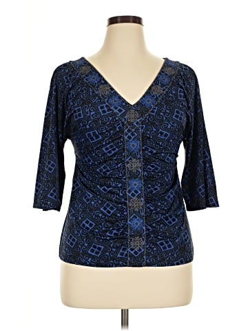 INC International Concepts 3/4 Sleeve Blouse (view 1)