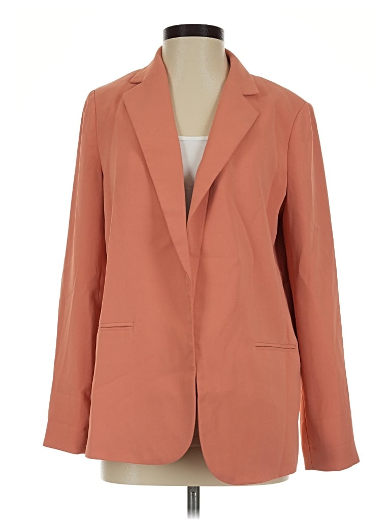 Pre-owned Forever 21 Blazer Jacket In Orange