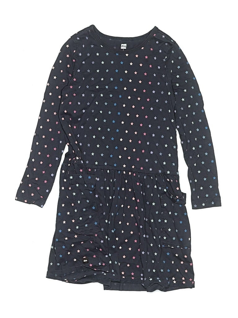 Pre-owned Tea Kids' Dress In Blue