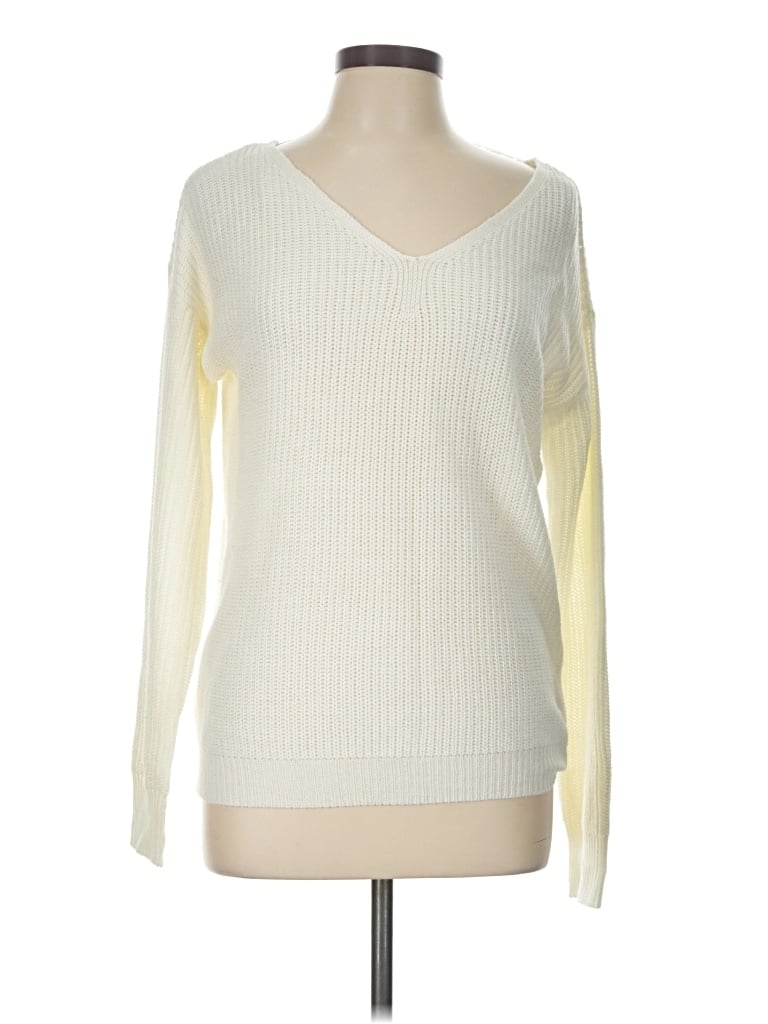 Pre-owned Poof Pullover Sweater In Ivory