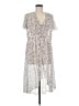 Torrid 100% Polyester Print Ivory Casual Dress Size Med Plus (00) - photo 1