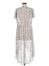 Torrid 100% Polyester Print Ivory Casual Dress Size Med Plus (00) - photo 2