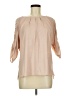 Ann Taylor 100% Polyester Tan 3/4 Sleeve Blouse Size M - photo 1