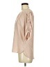 Ann Taylor 100% Polyester Tan 3/4 Sleeve Blouse Size M - photo 5