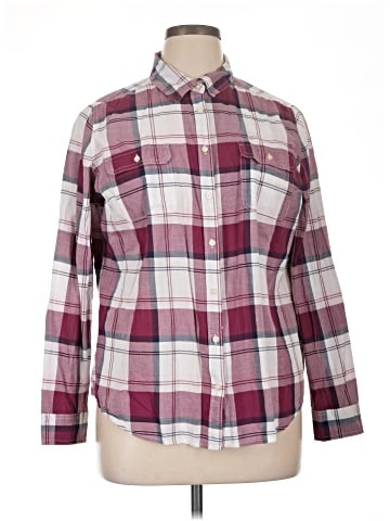 St. John's Bay Long Sleeve Button-Down Shirt (view 1)