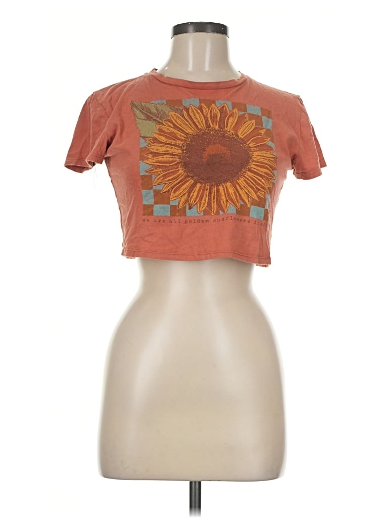 Pre-owned Originality Short Sleeve T-shirt In Brown