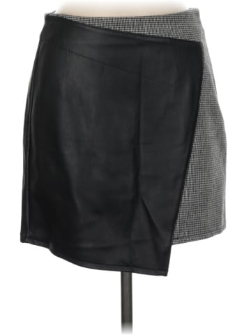 MNG Faux Leather Skirt (view 1)