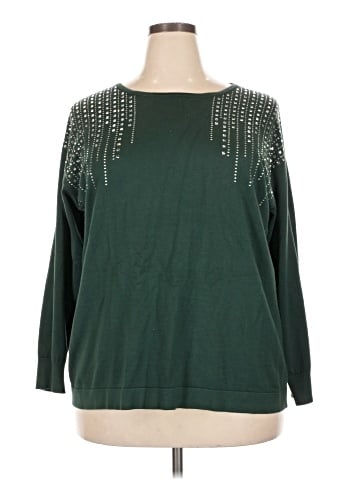 AK Anne Klein Long Sleeve Top (view 1)