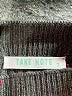 Take Note Argyle Gray Turtleneck Sweater Size 7 - photo 3