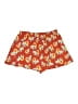 Unique Vintage 100% Polyester Floral Red Shorts Size 14 - photo 2