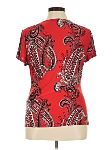 INC International Concepts Short Sleeve Blouse (view 2)
